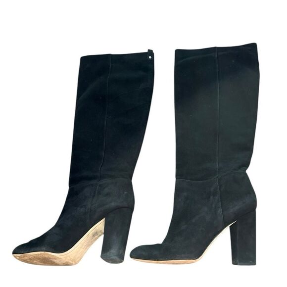 Sam Edelman Caprice Suede Boots | Round Toe | Women’s Size 10M | Black Knee-High - Picture 4 of 15